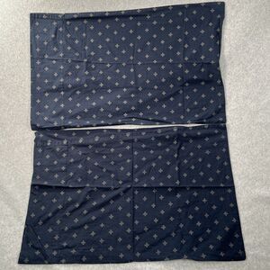 Restoration Hardware Pillow cases RH Teen cross pattern navy gray Set of 2